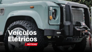 A Versão elétrica do clássico veículo militar Land Rover Defender